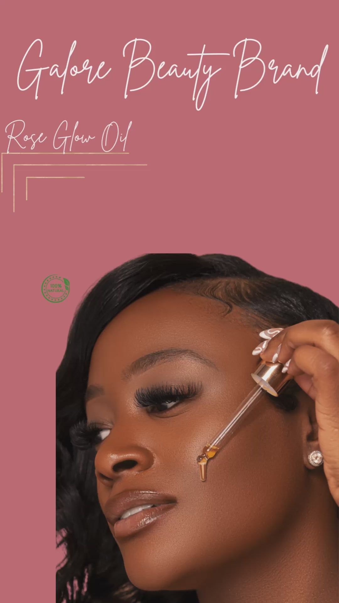 Galore Beauty Brand rose oil serum instant results and hydration 